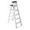 Werner 6 ft Aluminum Stepladder, 300 lb Capacity 376 - alternate 1