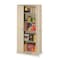 Tennsco Shelving Storage Cabinet, 72 in H, 36 in W, 24 in D, Swing, Keyed, Sand, 4 Shelves, 0 Drawers 1480 SD - alternate 2