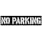 Zoro Select Traffic Stencil, Message, No Parking, 12 in Character Height, Not Applicable Font, Plastic, Black 3W626 - alternate 1