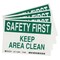 Brady Safety Label, Instruction, 3-1/2 In. H, PK5, 86301 86301 - alternate 1