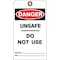 See All Industries Danger Tag, Lockout Tagout, Cardstock, 7 in H x 4 in W, White, Rectangle, 25 PK DTUF-G35 - alternate 1