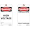 See All Industries Danger Tag, Electrical Hazard, Cardstock, 7 in H x 4 in W, White, Rectangle, 25 PK DTUF-G43 - alternate 1