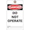 Zoro Select Danger Tag, Machine and Operational, Cardstock, 7 in H x 4 in W, White, Rectangle, 25 PK 3XCA9 - alternate 5