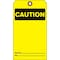 See All Industries Caution Tag, Caution, Cardstock, 7 in H x 4 in W, Yellow, Rectangle, 25 PK CTUF-G13 - alternate 1