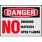 Brady Danger Label, 3 1/2 in Height, 5 in Width, Reflective Sheeting, Horizontal Rectangle, English 21003LS - alternate 1