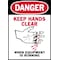 Brady Danger Label, Instruction, 3-1/2 In. H, PK5, 86263 86263 - alternate 1