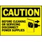 Brady Equipment Label, Black/Yellow, PK5, 86174 86174 - alternate 1