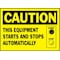 Brady Caution Label, 3-1/2 In. H, 5 In. W, PK5, 86186 86186 - alternate 1