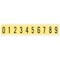 Brady NumberLabelSet, Vinyl, 1-1/2inH, 7/8inW 34310 - alternate 1
