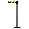 Tensabarrier Barrier Post with Belt, 7 1/2 ft Length, 38 in Post Height, No Legend 890B-33-33-33-STD-NO-D4X-C - alternate 1