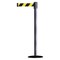 Tensabarrier Barrier Post with Belt, 7 1/2 ft Length, 38 in Post Height, No Legend 890B-33-73-73-STD-NO-D4X-C - alternate 1