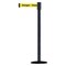 Tensabarrier Barrier Post with Belt, 7 1/2 ft Length, 38 in Post Height, Danger Keep Out 890B-33-89-89-STD-NO-YDX-C - alternate 1