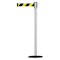 Tensabarrier Barrier Post with Belt, 7 1/2 ft Length, 38 in Post Height, No Legend 890B-33-32-32-STD-NO-D4X-C - alternate 1