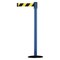 Tensabarrier Barrier Post with Belt, 7 1/2 ft Length, 38 in Post Height, No Legend 890B-33-23-23-STD-NO-D4X-C - alternate 1