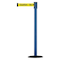 Tensabarrier Barrier Post with Belt, 7 1/2 ft Length, 38 in Post Height, Caution Do Not Enter 890B-33-23-23-STD-NO-YAX-C - alternate 1