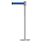 Tensabarrier Barrier Post with Belt, 7 1/2 ft Length, 38 in Post Height, No Legend 890U-1P-1P-1P-STD-NO-L5X-C - alternate 1