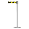 Tensabarrier Barrier Post with Belt, 7 1/2 ft Length, 38 in Post Height, No Legend 890U-1P-1P-1P-STD-NO-D4X-C - alternate 1