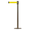 Tensabarrier Barrier Post with Belt, 7 1/2 ft Length, 38 in Post Height, No Legend 890U-3S-3S-3S-STD-NO-Y5X-C - alternate 1