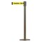 Tensabarrier Barrier Post with Belt, 7 1/2 ft Length, 38 in Post Height, Caution Do Not Enter 890U-3S-3S-3S-STD-NO-YAX-C - alternate 1