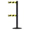 Tensabarrier Barrier Post with Belt, 7 1/2 ft Length, 38 in Post Height, No Legend 889T2B-33-89-STD-NO-D4X-C - alternate 1