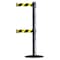 Tensabarrier Barrier Post with Belt, 7 1/2 ft Length, 38 in Post Height, No Legend 889T2B-33-73-STD-NO-D4X-C - alternate 1