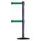 Tensabarrier Barrier Post with Belt, 7 1/2 ft Length, 38 in Post Height, No Legend 889T2B-33-73-STD-NO-G6X-C - alternate 1