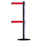 Tensabarrier Barrier Post with Belt, 7 1/2 ft Length, 38 in Post Height, No Legend 889T2B-33-73-STD-NO-R5X-C - alternate 1