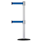 Tensabarrier Barrier Post with Belt, 7 1/2 ft Length, 38 in Post Height, No Legend 889T2B-33-32-STD-NO-L5X-C - alternate 1