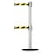 Tensabarrier Barrier Post with Belt, 7 1/2 ft Length, 38 in Post Height, No Legend 889T2B-33-32-STD-NO-D4X-C - alternate 1