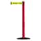 Tensabarrier Barrier Post with Belt, 7 1/2 ft Length, 38 in Post Height, Danger Keep Out 875-21-STD-NO-YDX-C - alternate 1
