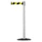 Tensabarrier Barrier Post with Belt, 7 1/2 ft Length, 38 in Post Height, No Legend 875-32-STD-NO-D4X-C - alternate 1