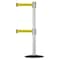 Tensabarrier Barrier Post with Belt, 7 1/2 ft Length, 38 in Post Height, Out of Service 889T2B-33-32-STD-NO-YEX-C - alternate 1