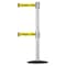 Tensabarrier Barrier Post with Belt, 7 1/2 ft Length, 38 in Post Height, Danger Keep Out 889T2B-33-32-STD-NO-YDX-C - alternate 1