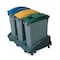 Rubbermaid Commercial Slim Jim(R) 16 gal, 23 gal Trash Can Lid, Dome Gray, Polypropylene, 0 Openings 11 1/4 in W/Dia FG268888LGRAY - alternate 6