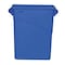 Rubbermaid Commercial Slim Jim(R) 23 gal Recycling Lid, Dome Blue, Resin, 1 Openings 11 1/2 in W/Dia FG270388BLUE - alternate 5