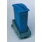Rubbermaid Commercial Slim Jim(R) 23 gal Recycling Lid, Dome Blue, Resin, 1 Openings 11 1/2 in W/Dia FG270388BLUE - alternate 6