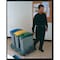 Rubbermaid Commercial Slim Jim(R) 23 gal Bottle and Can Recycling Top, Dome Green, Plastic, 2 Openings 11 1/2 in W/Dia FG269288GRN - alternate 5
