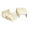 Legrand Divided Entrance End, CableSmart 40N2 Series, 1 Channel, 8.56 in W, 2 in H, 7.31 in L, White 40N2F21WH - alternate 1