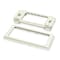 Legrand Raceway Twin Cover Device Bracket, CableSmart 40N2 Series, 2 3/16 in W, 3/4 in H, 5 1/4 in L, Ivory 40N2F31V - alternate 1