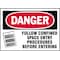 Brady Equipment Label, 3-1/2 In. H, PK5, 86281 86281 - alternate 1