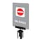 Tensabarrier Acrylic Sign, Gray, No Entry S14-P-36-7X11-V-HDSB-1701-33 - alternate 1
