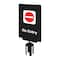 Tensabarrier Acrylic Sign, Black, No Entry S14-P-33-7X11-V-HDSB-1701-33 - alternate 1