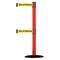 Tensabarrier Barrier Post with Belt, 7 1/2 ft Length, 38 in Post Height, Out of Service 889T2B-33-21-STD-NO-YEX-C - alternate 1