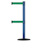 Tensabarrier Barrier Post with Belt, 7 1/2 ft Length, 38 in Post Height, No Legend 889T2B-33-23-STD-NO-G6X-C - alternate 1