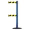 Tensabarrier Barrier Post with Belt, 7 1/2 ft Length, 38 in Post Height, No Legend 889T2B-33-23-STD-NO-D4X-C - alternate 1