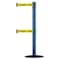 Tensabarrier Barrier Post with Belt, 7 1/2 ft Length, 38 in Post Height, Danger Keep Out 889T2B-33-23-STD-NO-YDX-C - alternate 1