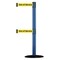 Tensabarrier Barrier Post with Belt, 7 1/2 ft Length, 38 in Post Height, Out of Service 889T2B-33-23-STD-NO-YEX-C - alternate 1