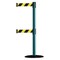 Tensabarrier Barrier Post with Belt, 7 1/2 ft Length, 38 in Post Height, No Legend 889T2B-33-28-STD-NO-D4X-C - alternate 1