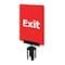 Tensabarrier Acrylic Sign, Red, Exit (Front), Exit Please Do Not Enter (Back) S03-P-21-7X11-V-HDSB-1701-33 - alternate 1