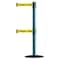 Tensabarrier Barrier Post with Belt, 7 1/2 ft Length, 38 in Post Height, Danger Keep Out 889T2B-33-28-STD-NO-YDX-C - alternate 1